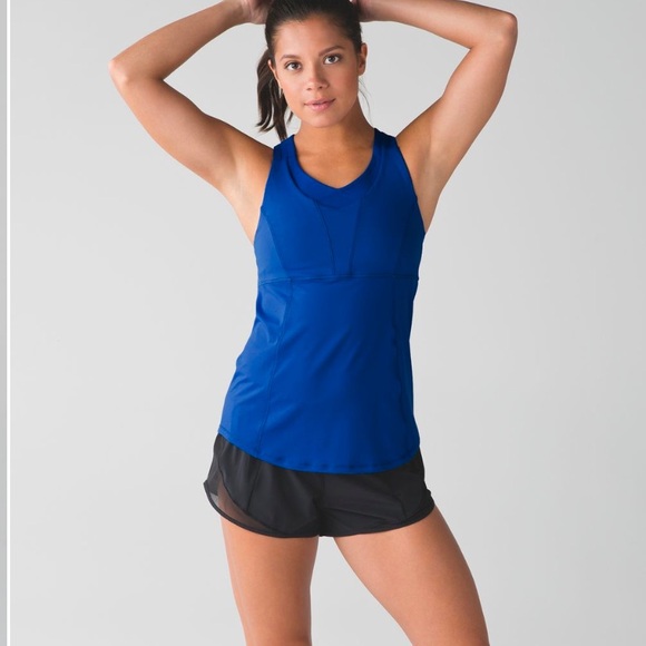 Lululemon Beat The Heat Tank- size 4- blue - Picture 4 of 11